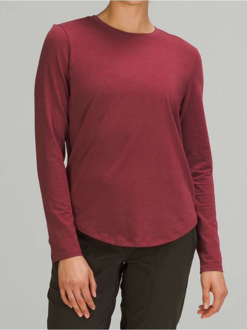 Lululemon Love Long Sleeve Shirt in Mulled Wine (First Release)